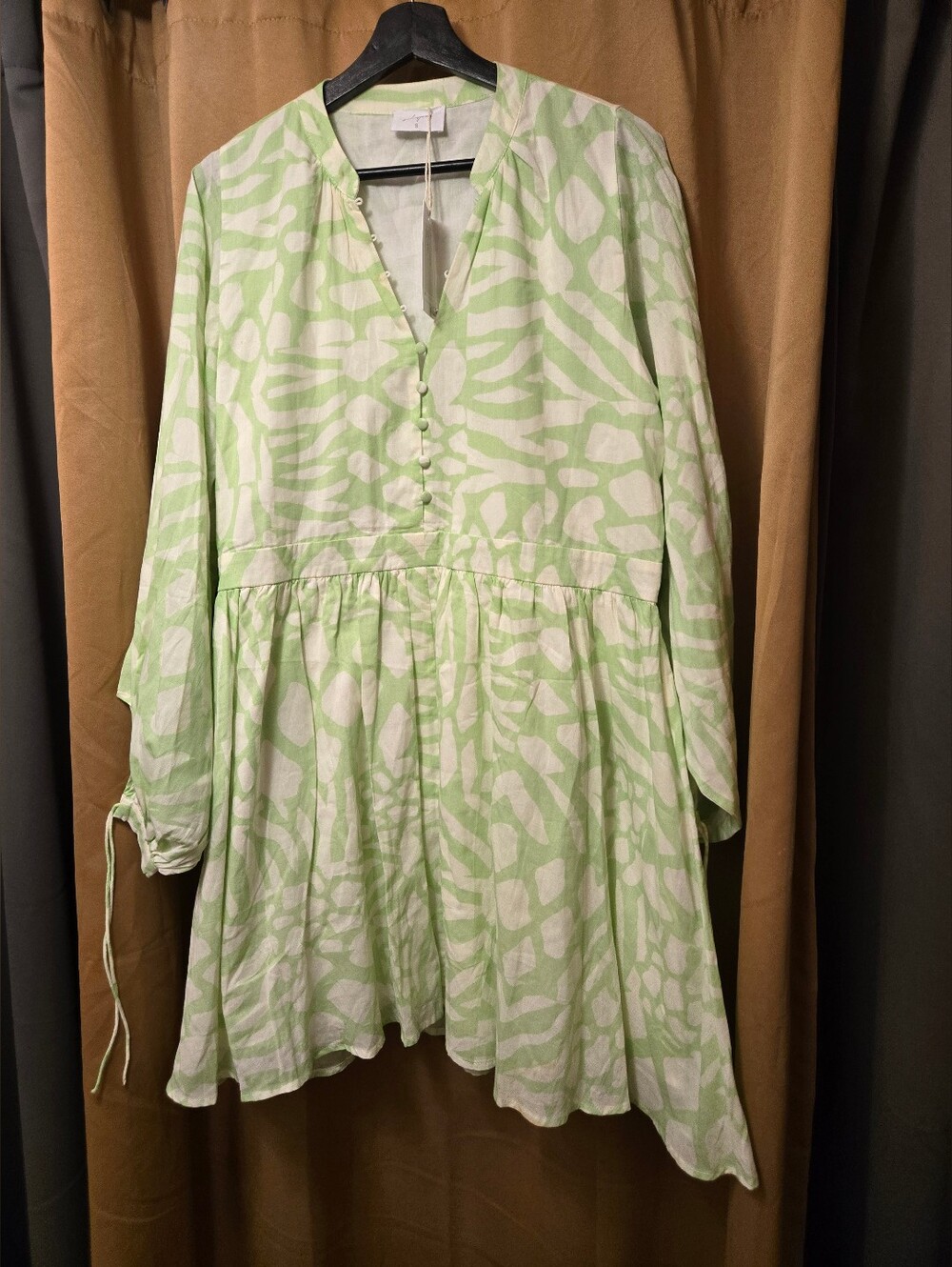 New Girl And The Sun Camilo Mini Dress Isadora Print Size Small
